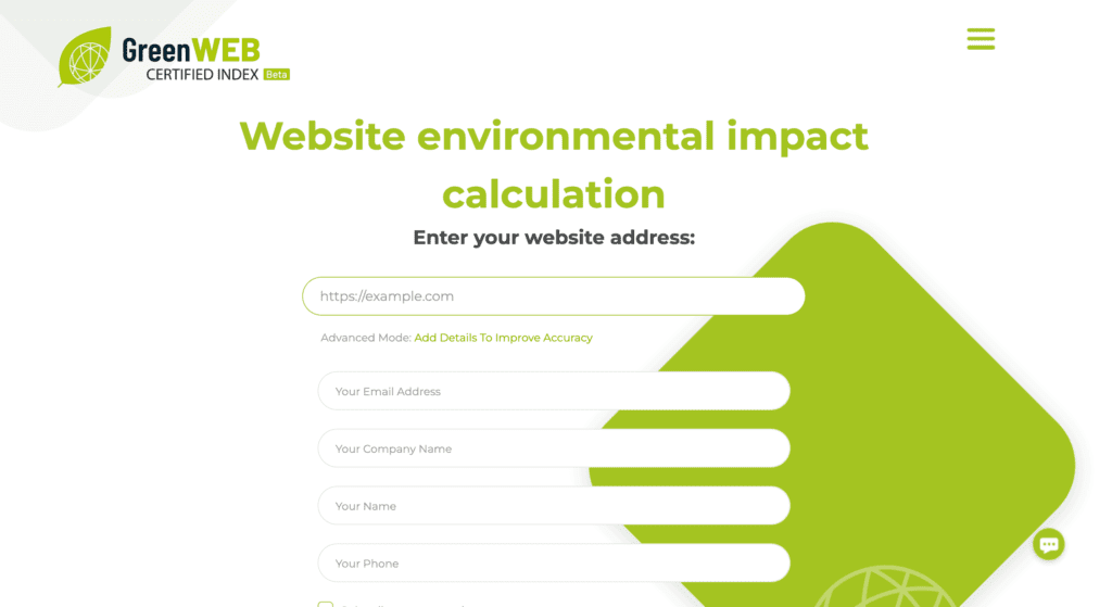 Green Web Index